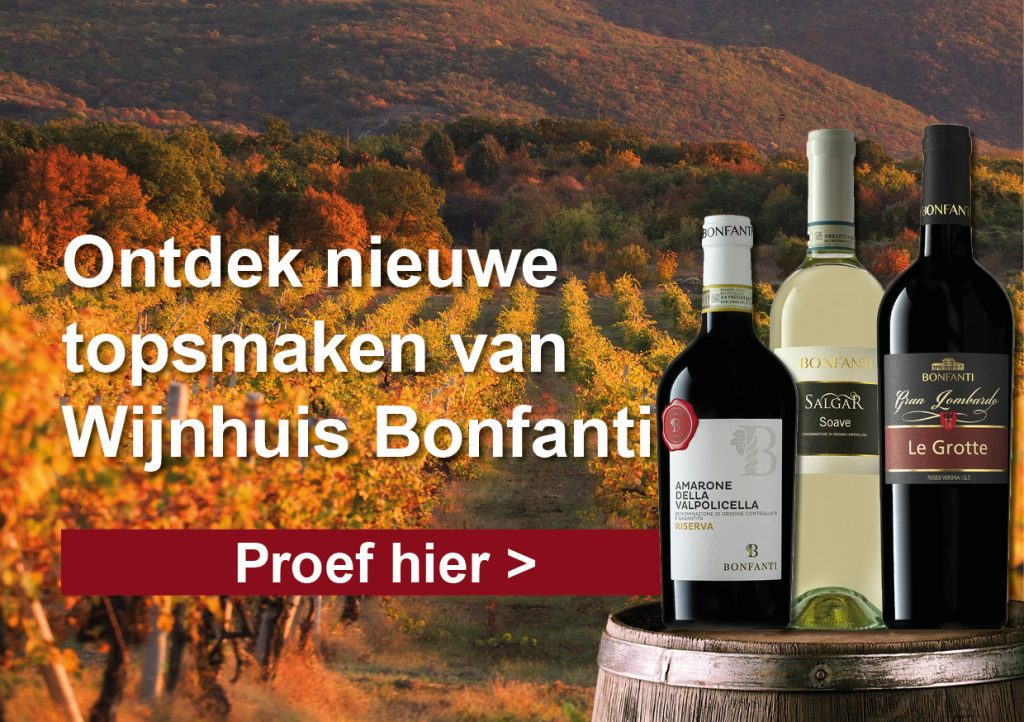 Ontdek nieuwe topsmaken van Wijnhuis Bonfanti