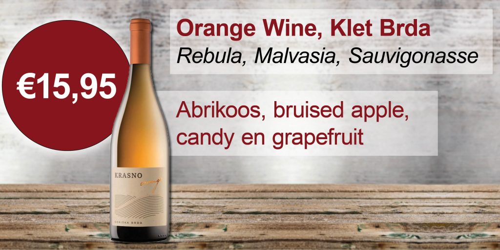 Orange wine, Rebula, Malvasia, Sauvigonasse, Klet Brda, Krasno, 2019