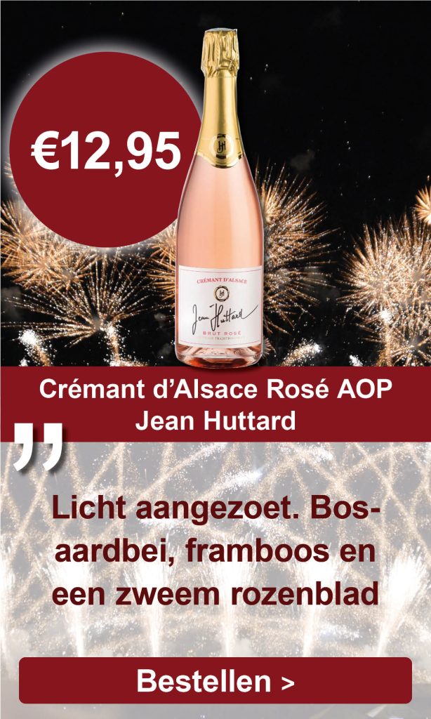 Crémant d'Alsace rosé AOP, Jean Huttard, Frankrijk