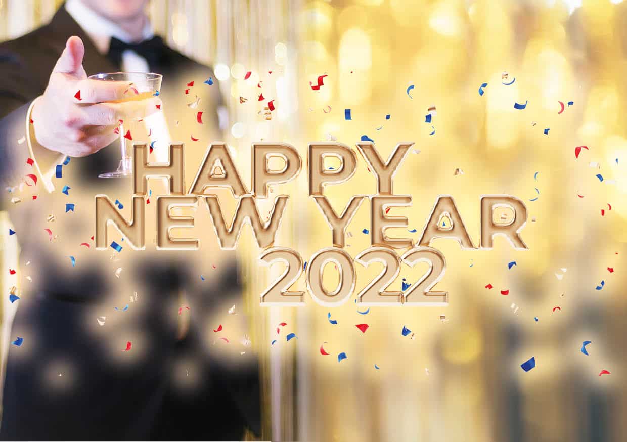 Happy New Year 2022 Wijn