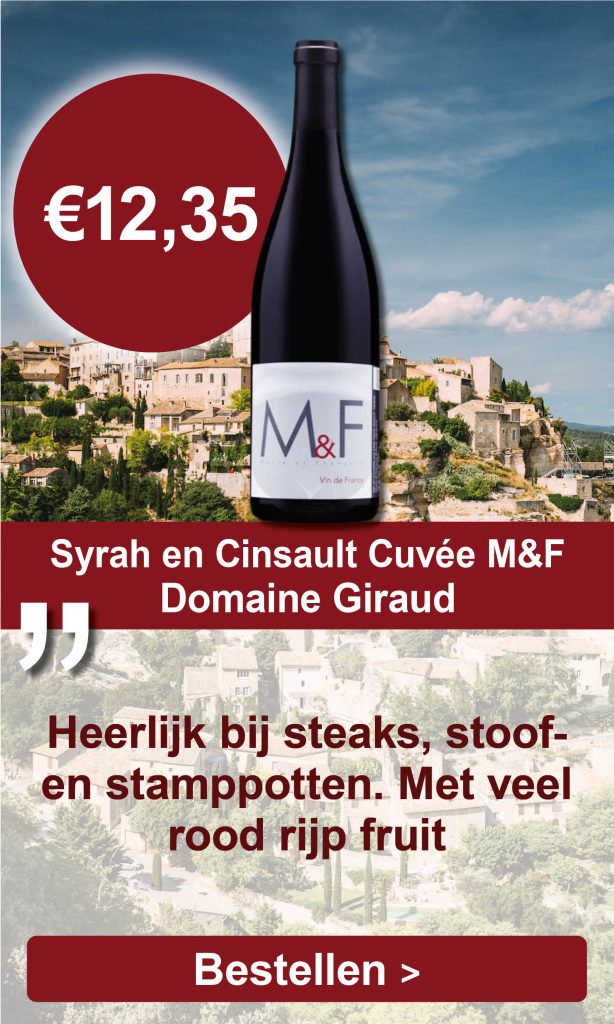 Syrah en Cinsault, Cuvée M&F 2020, Domaine Giraud, Frankrijk
