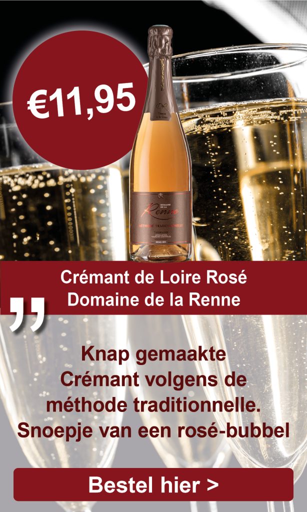 Crémant de Loire Rosé, demi-sec, AOP Touraine, Domaine de la Renne, Frankrijk