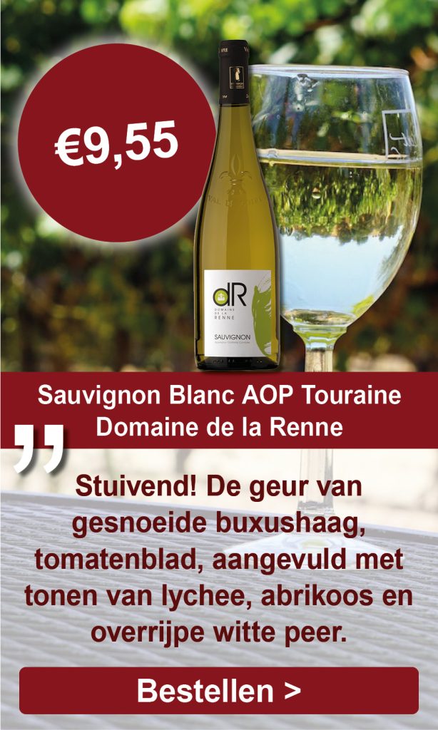 Sauvignon Blanc, 2021, AOP Touraine, Domaine de la Renne, Frankrijk