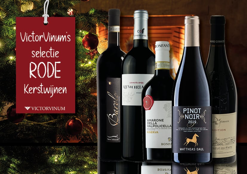 Rode wijnen voor kerst bestellen VictorVinum