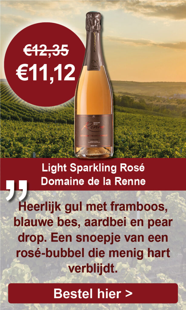 Light sparkling rosé, demi-sec, AOP Touraine, Domaine de la Renne, Frankrijk