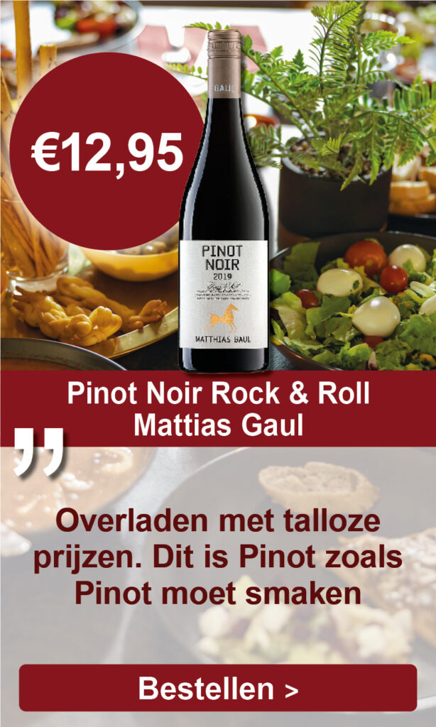 Wijn voor pasen Pinot Noir Rock & Roll, 2021, Mattias Gaul, Pfalz, Duitsland