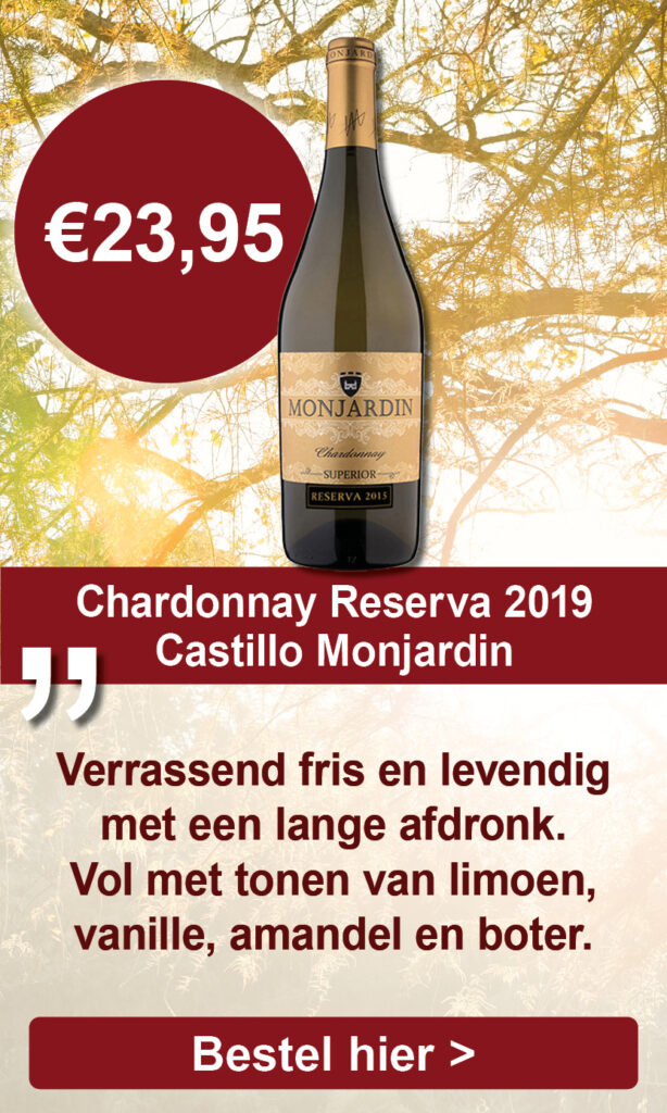 Chardonnay reserva 2019, Castillo Monjardin, Spanje