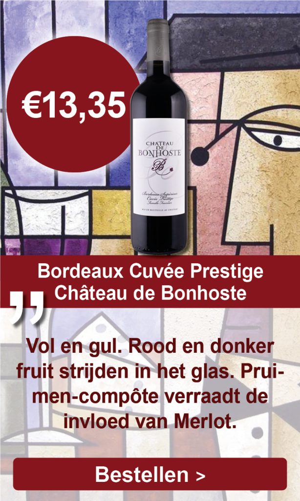 cabernet AOC Bordeaux, Cuvée Prestige 2019, Château de Bonhoste, Frankrijk victorvinum