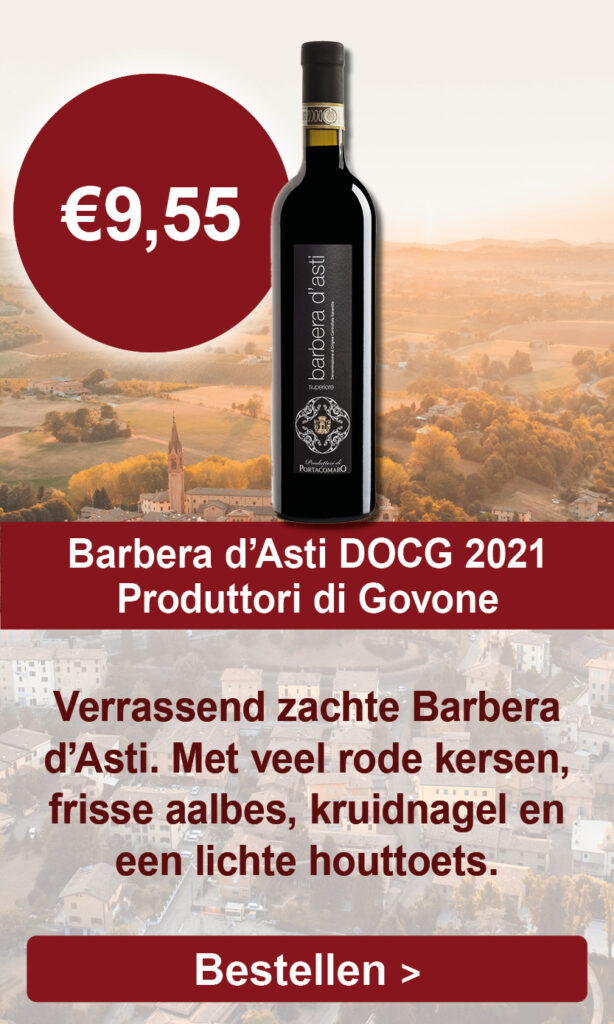 Nieuwe wijnen Barbera d’Asti DOCG 2021 DOC, 2022, Italië