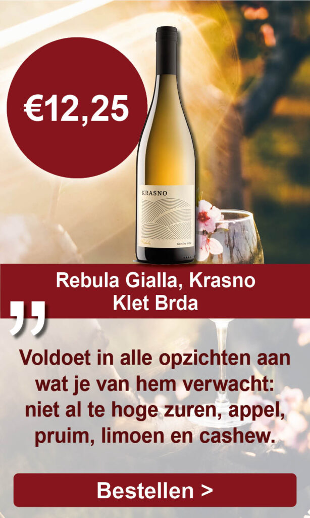 Rebula Gialla, Klet Brda, Krasno, 2021 Zomerwijnen in de aanbieding