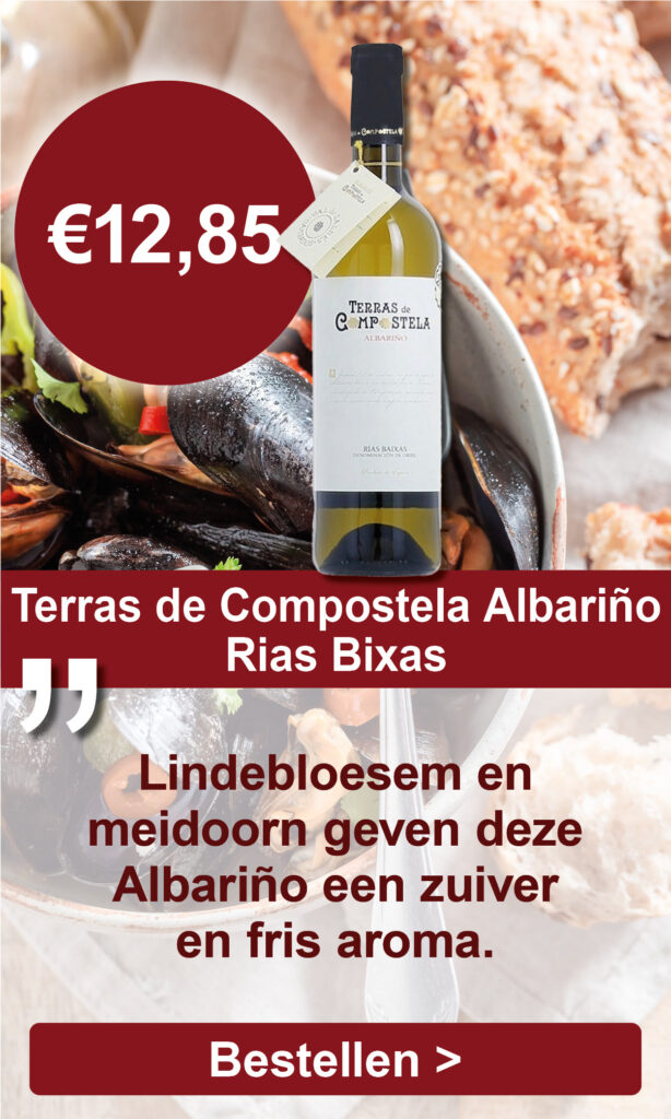 Terras de Compostela, Albariño, 2021, DO Rias Baixas, Spanje Mosselen