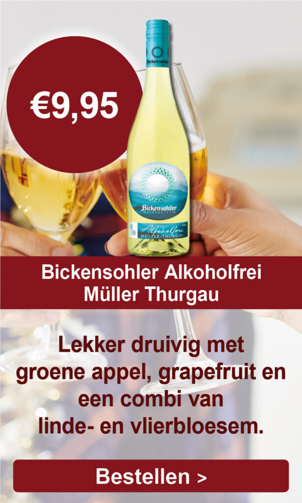 Assortiment alcoholvrije wijnen: Bickensohler alkoholvrij Müller Thurgau