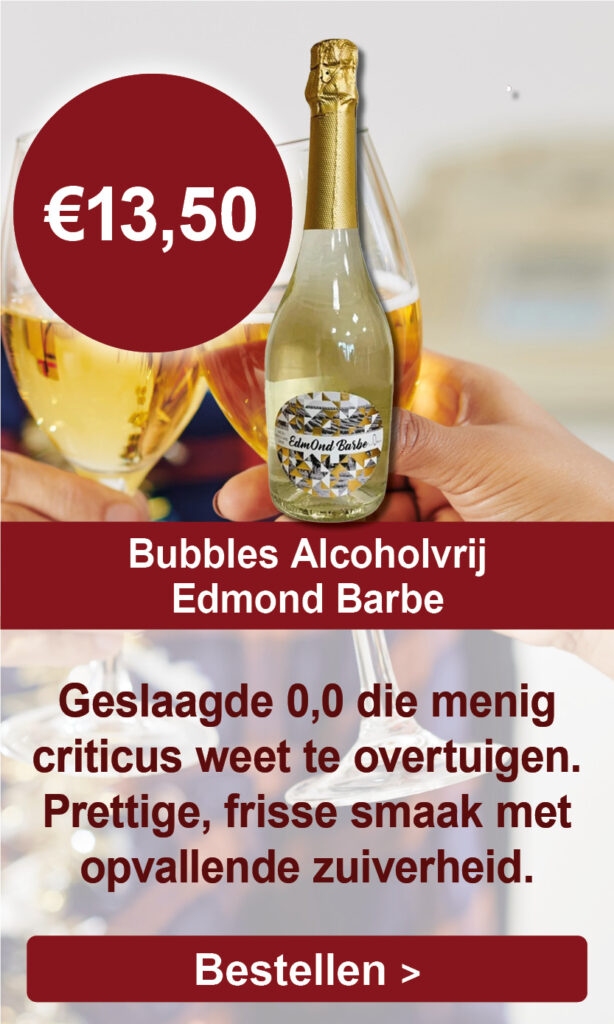 Assortiment alcoholvrije wijnen: Edmond Barbe bubbles alcoholvrij
