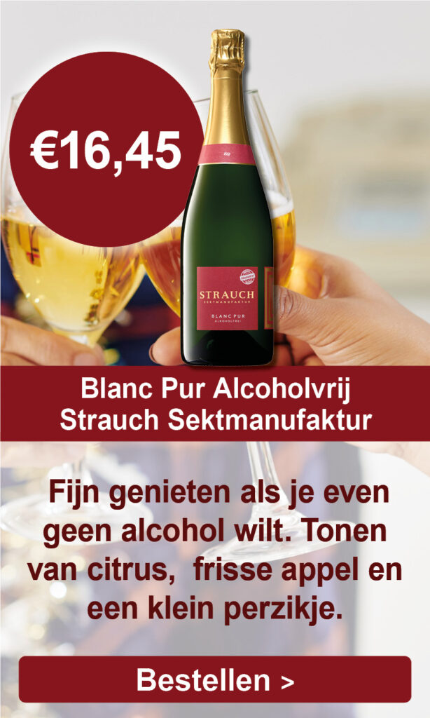 Strauch Sektmanufaktur Blanc pur alcoholvrije bubbles wijnen