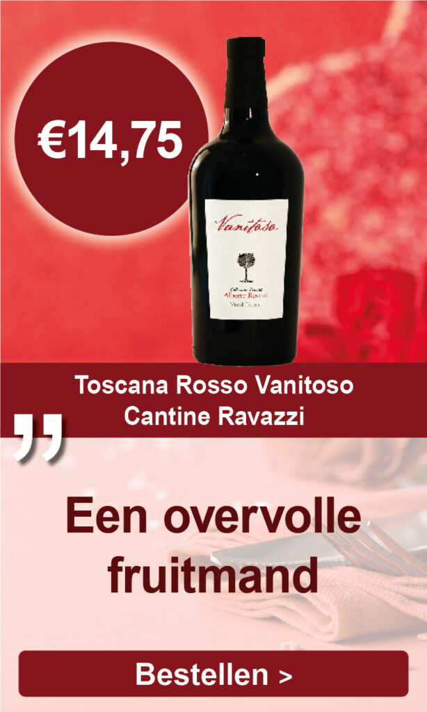 Toscana Rosso, Vanitoso 2020 Cantine Ravazzi, Toscane, Italië